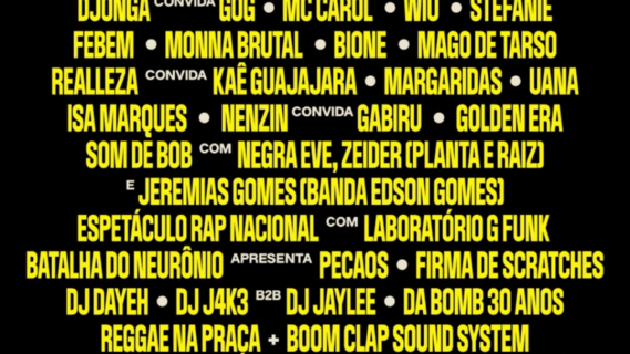 Elemento em Movimento apresenta Djonga convida GOG. MC Carol, WIU  Stefanie e outras atrações