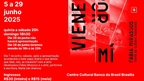 Palco do CCBB Brasília. COMEÇA NESTA QUINTA-FEIRA (5/6)