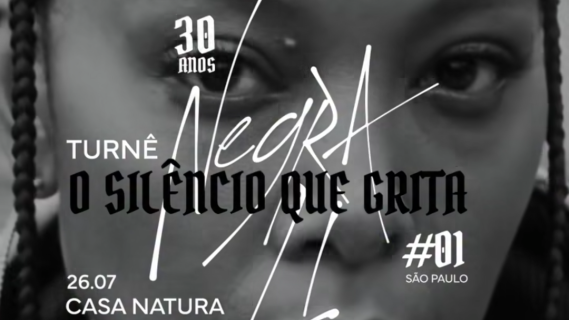 Negra Li apresenta a turnê "O Silêncio Que Grita"